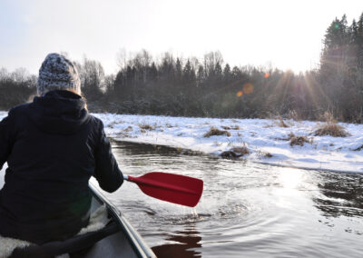 Uppfriskande vinterpaddling